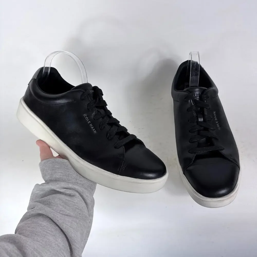 Cole Haan Grand Crosscourt Trainer Sneakers Men's 13 Black Leather Walking